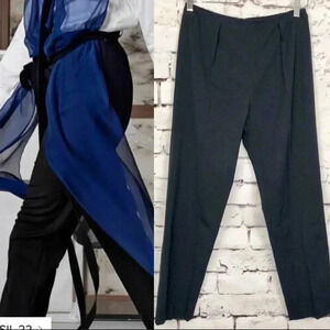 Tim Van Steenbergen Catalina Dark Black Trousers - size 44 - O